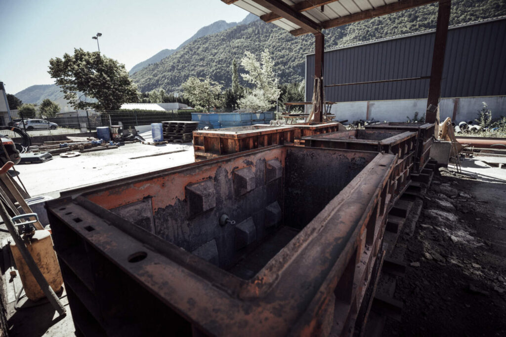 Gabarit pour la fabrication de blocs béton