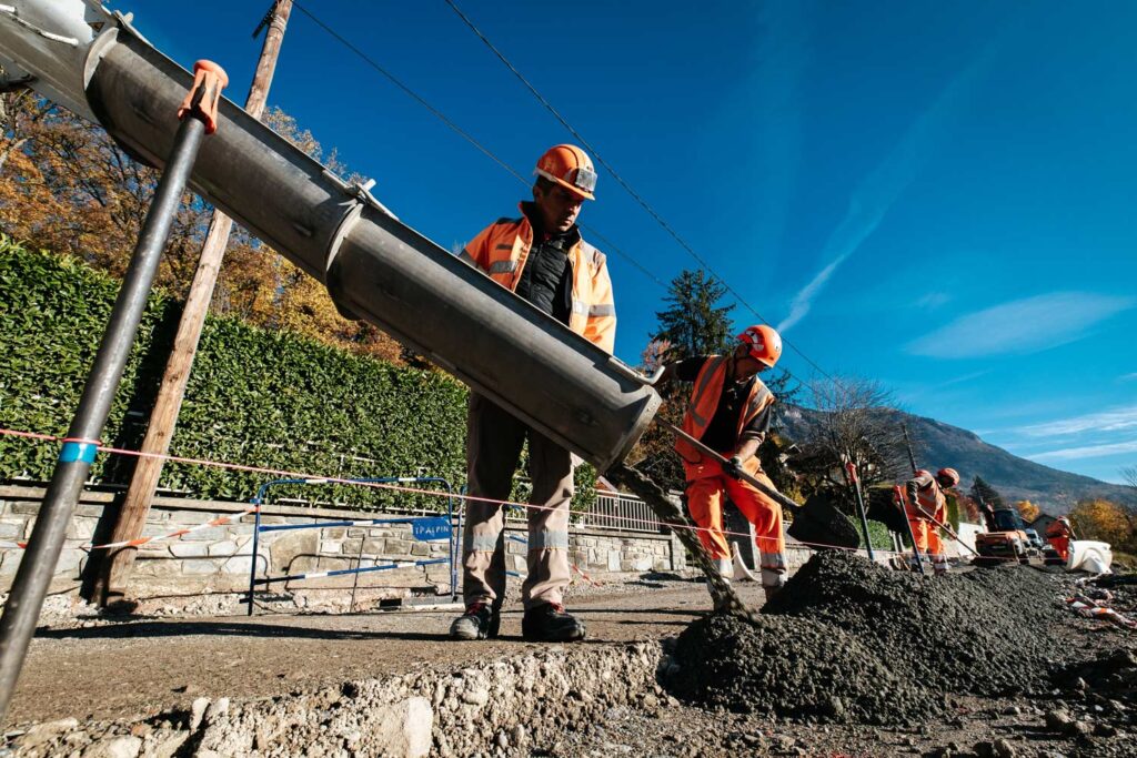 Chantier béton prêt à l'emploi