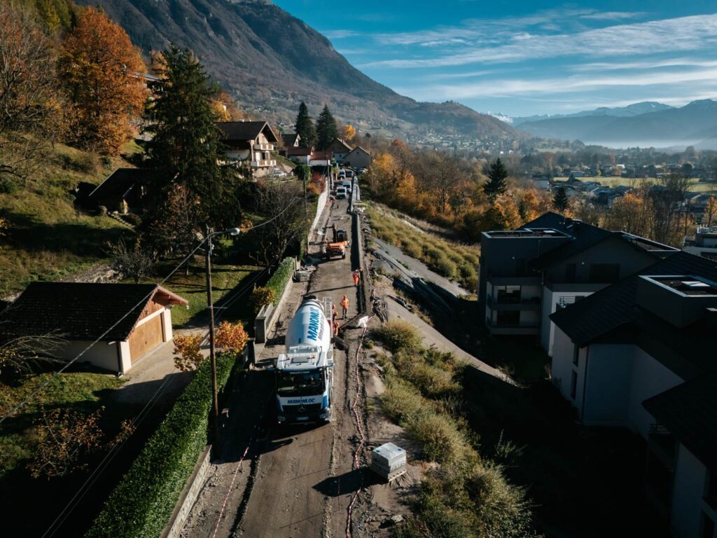 Vue chantier Manonloc à Bonneville